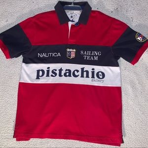 Large custom Nautica collard t.